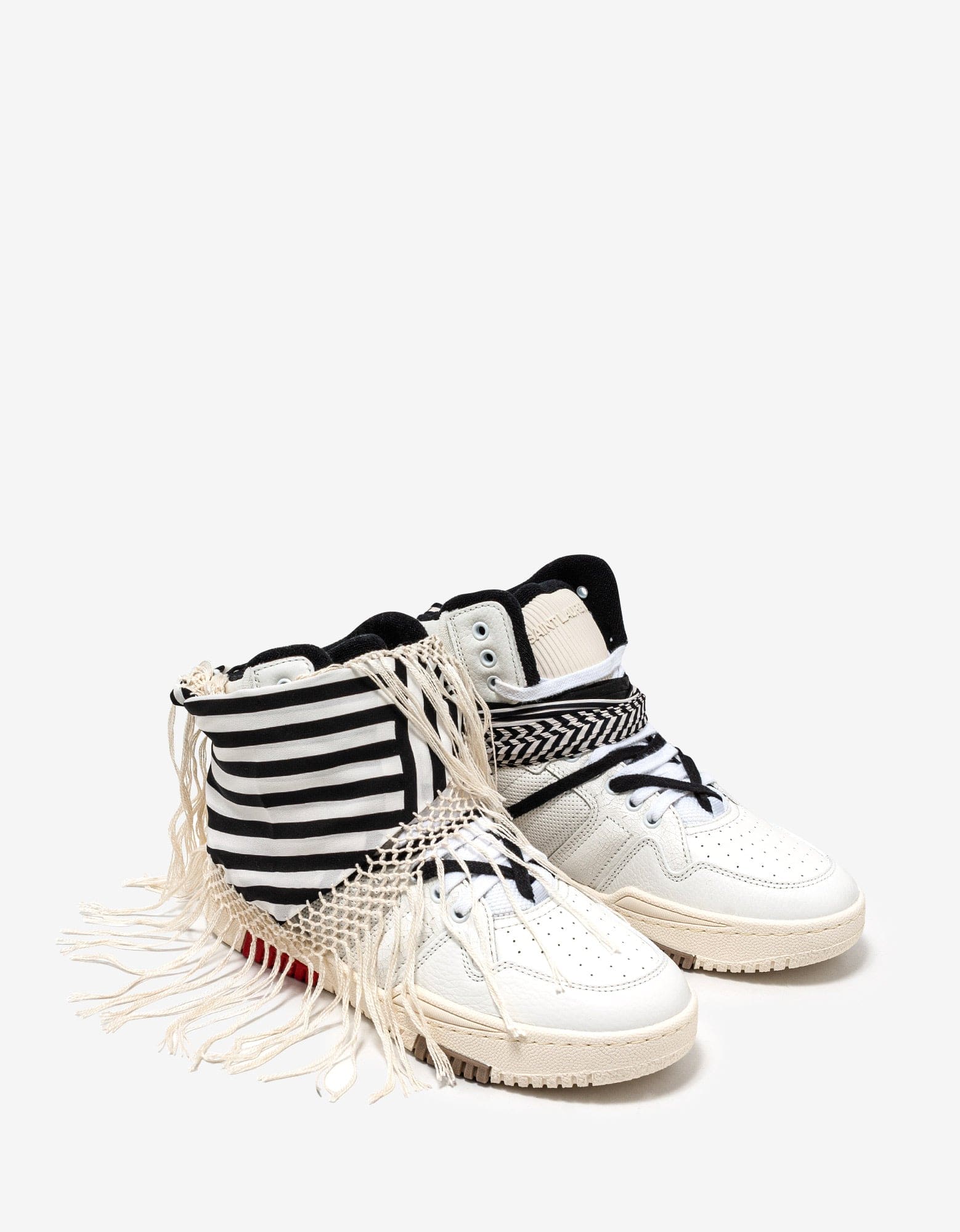Saint Laurent Smith Bandana High Top Trainers – Zoo Fashions
