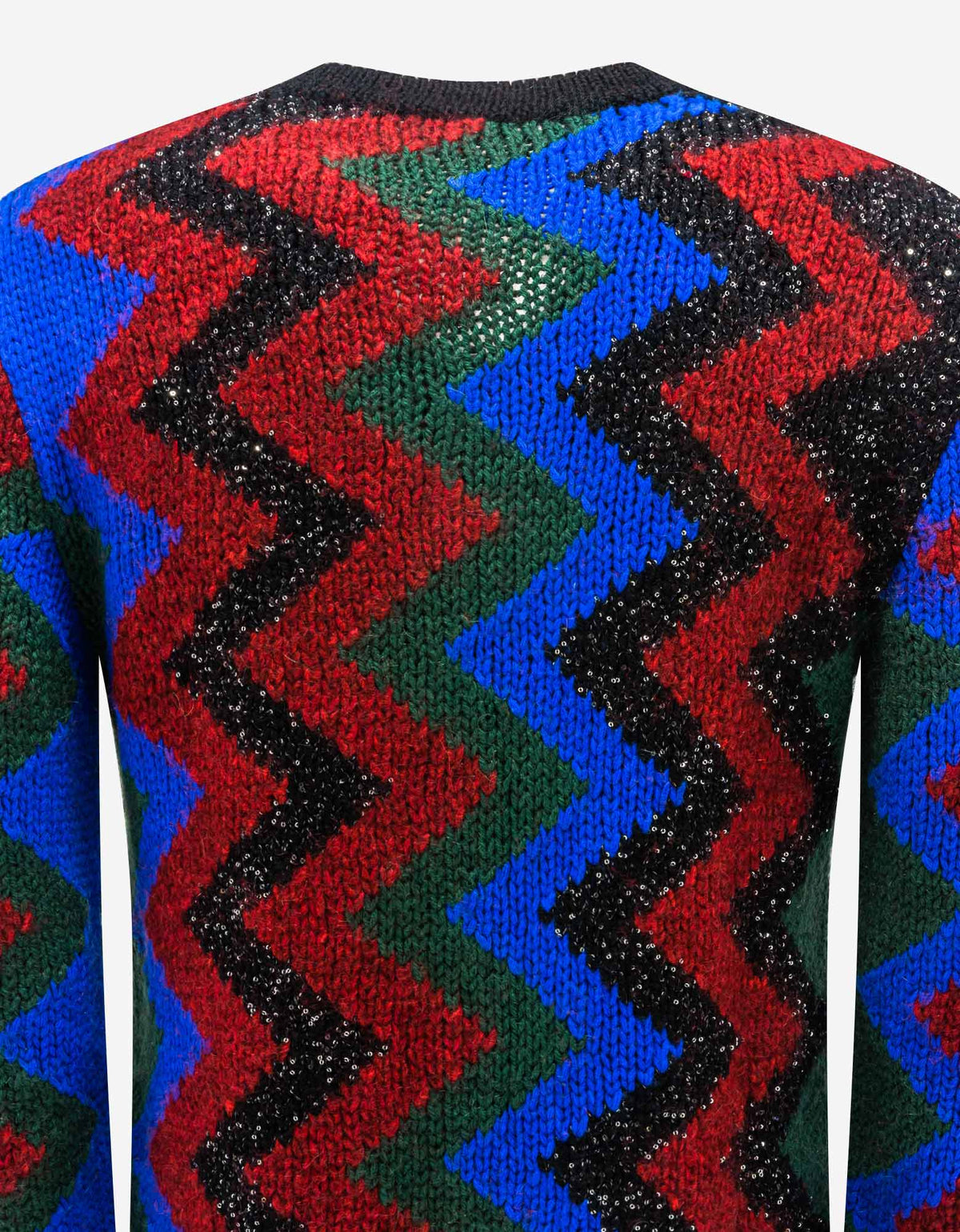 Saint Laurent Zigzag Graphic Wool-Blend Sweater