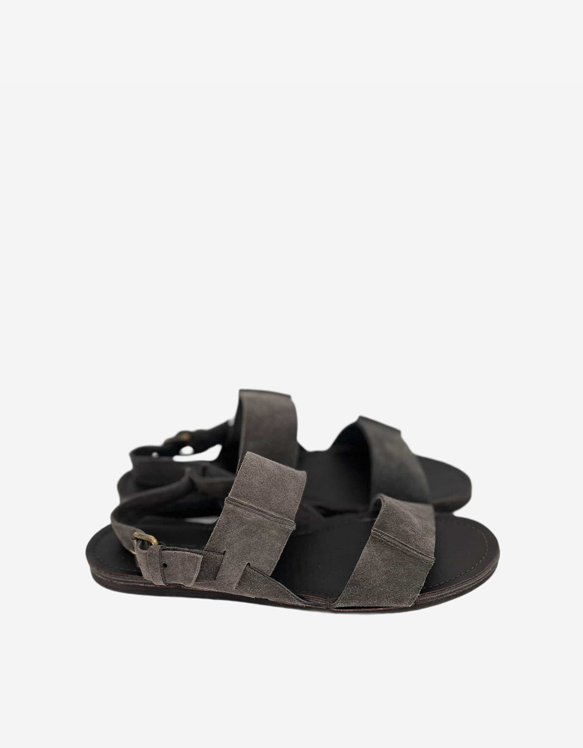 Lanvin Grey Suede Roman Sandal AM5PSMFVVL5A1 11 GRIS