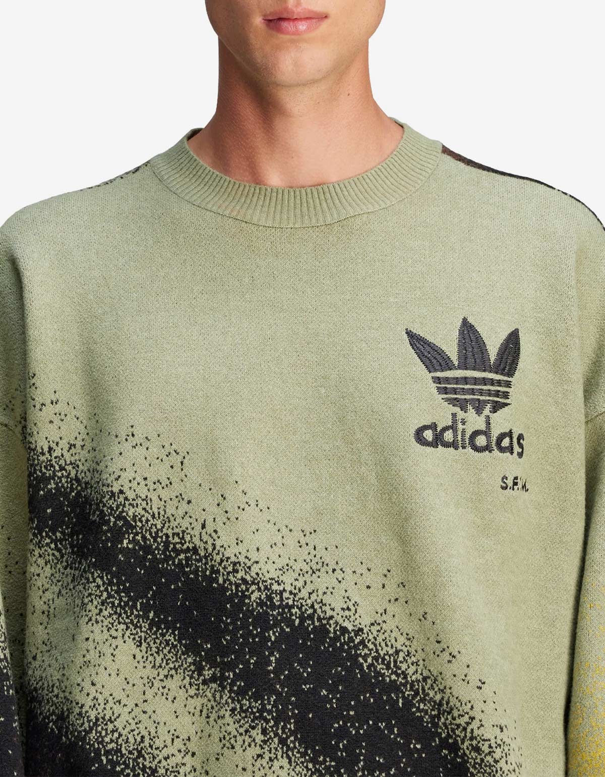 SFTM x Adidas 004 Green Fully Fashion Knit Sweatshirt