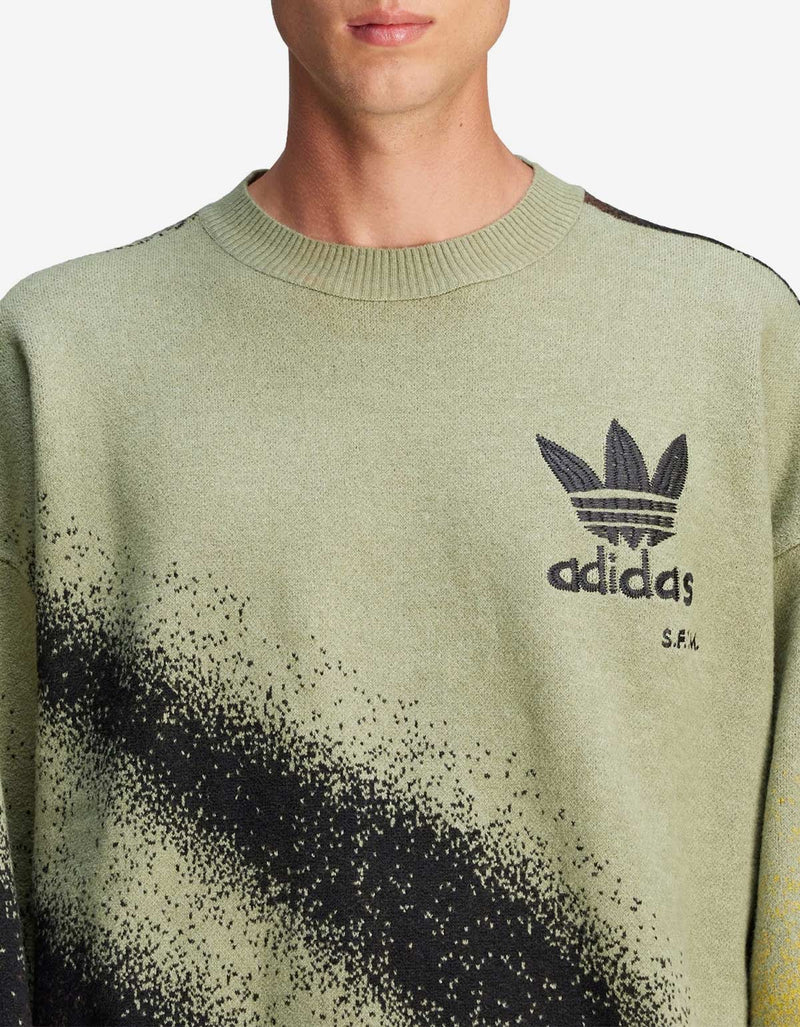 SFTM x Adidas 004 Green Fully Fashion Knit Sweatshirt
