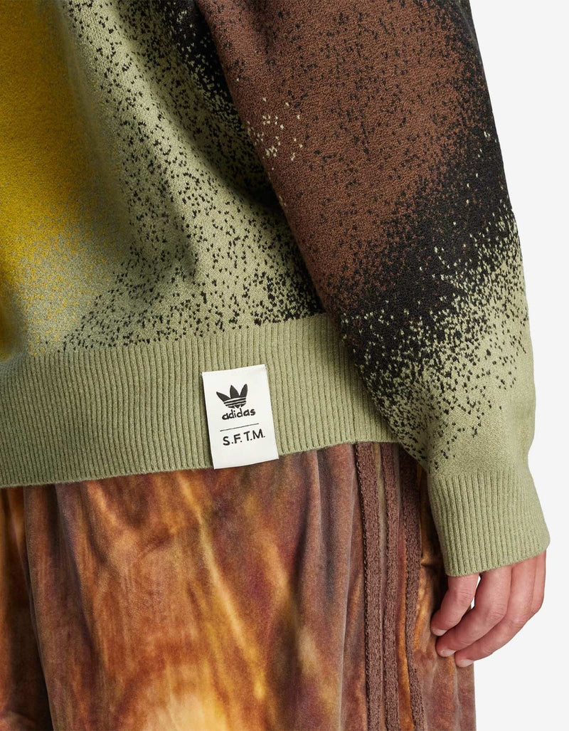 SFTM x Adidas 004 Green Fully Fashion Knit Sweatshirt