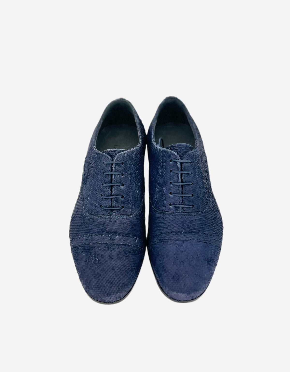 Lanvin Blue Distressed Leather Oxford Shoe AM5WMRESPO6A1 20