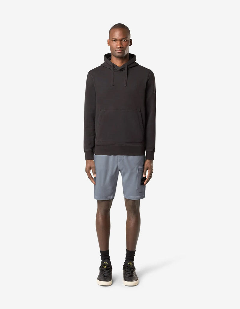 Stone Island Avio Blue Cargo Sweat Shorts