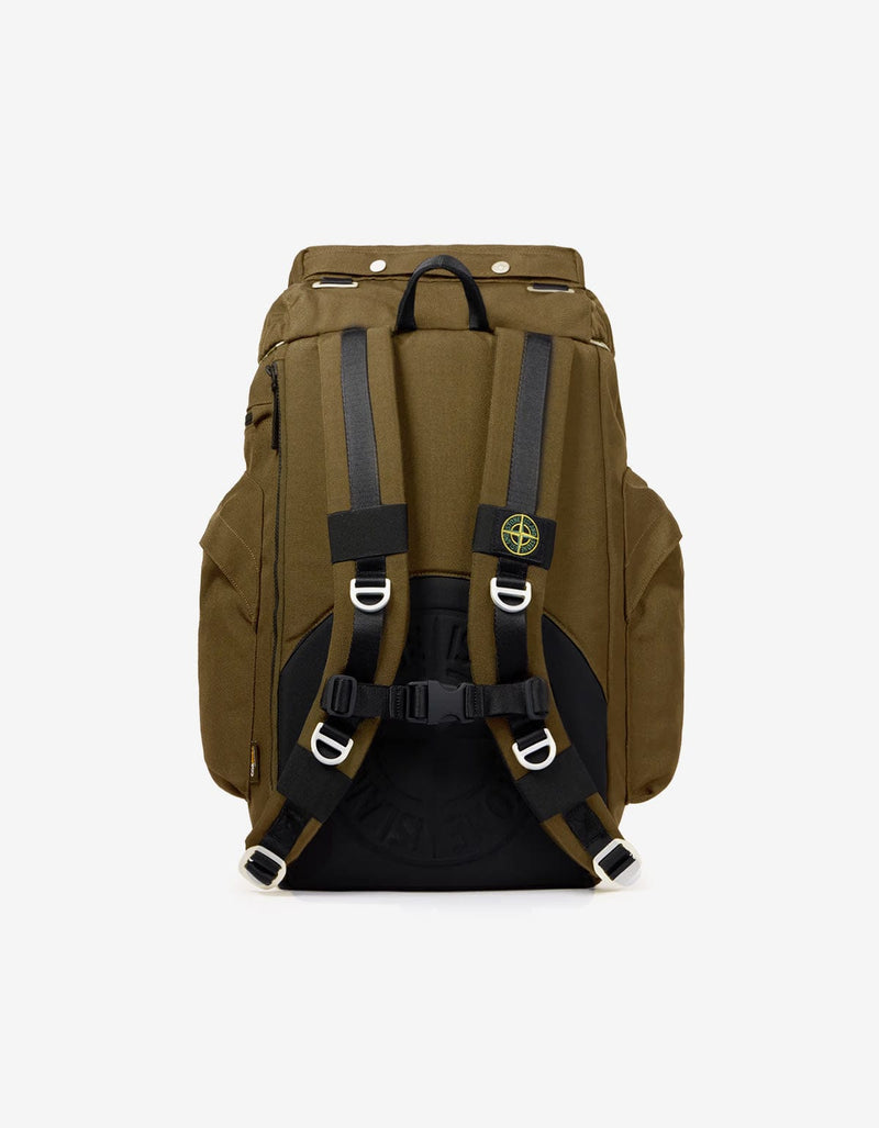 Stone Island Beige Resin Treated Cordura Backpack