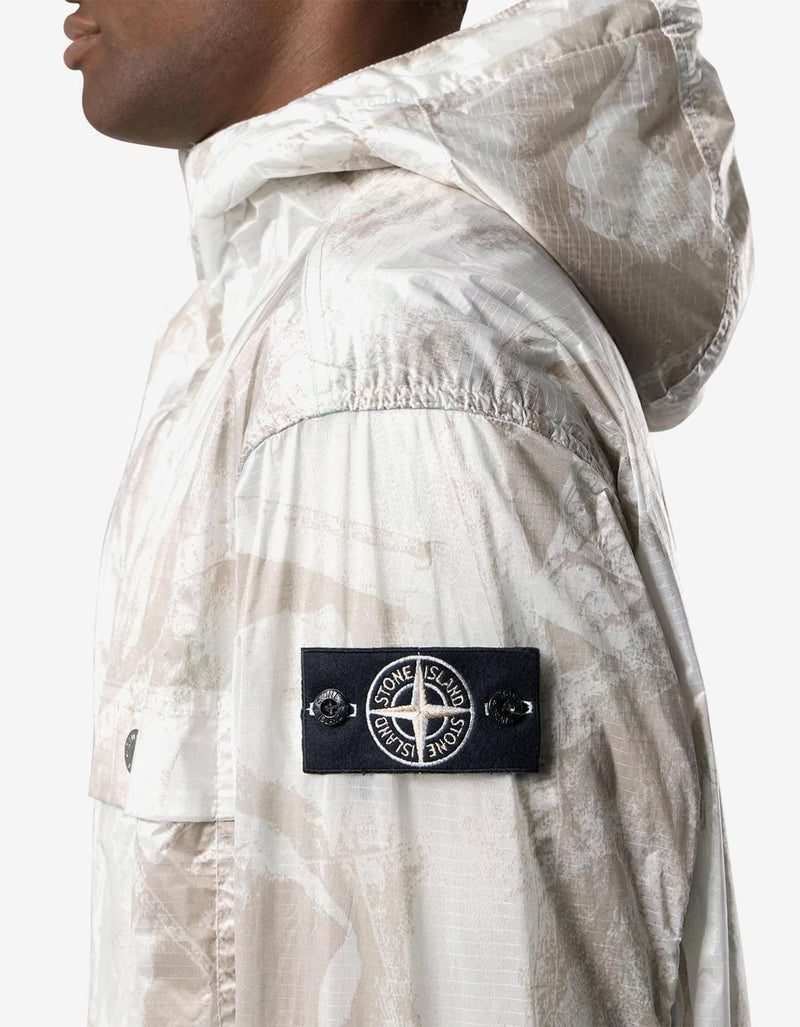 Stone Island Beige UV-Reactive Scan Camo Parka