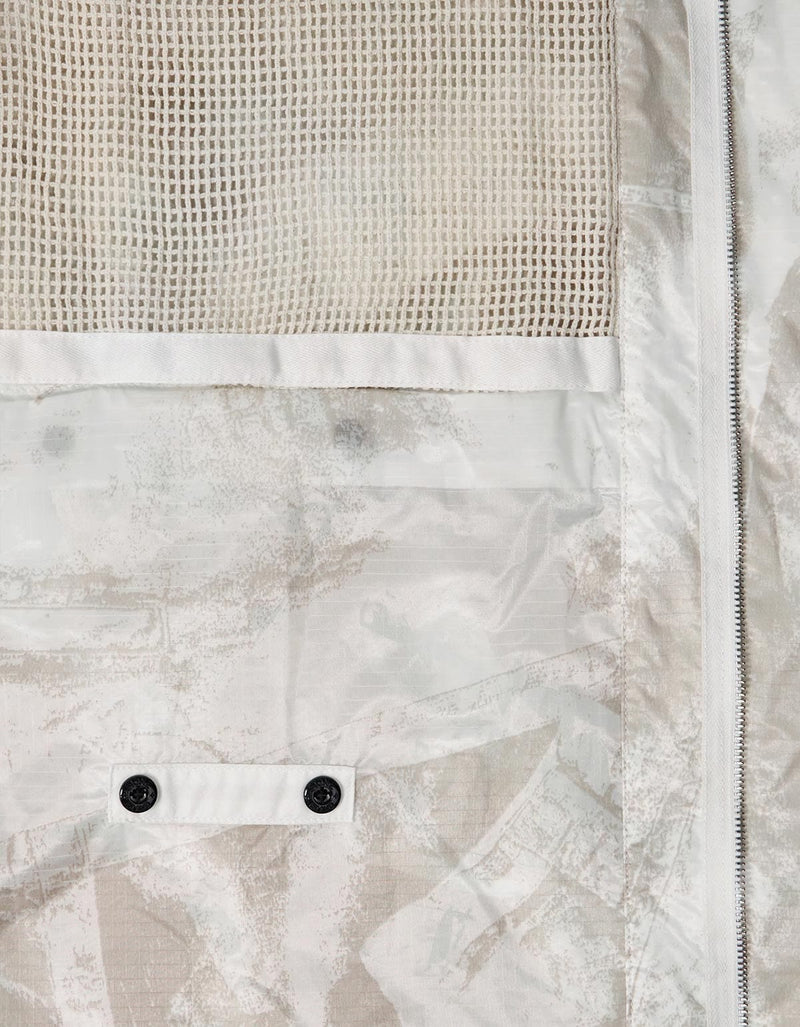 Stone Island Beige UV-Reactive Scan Camo Parka