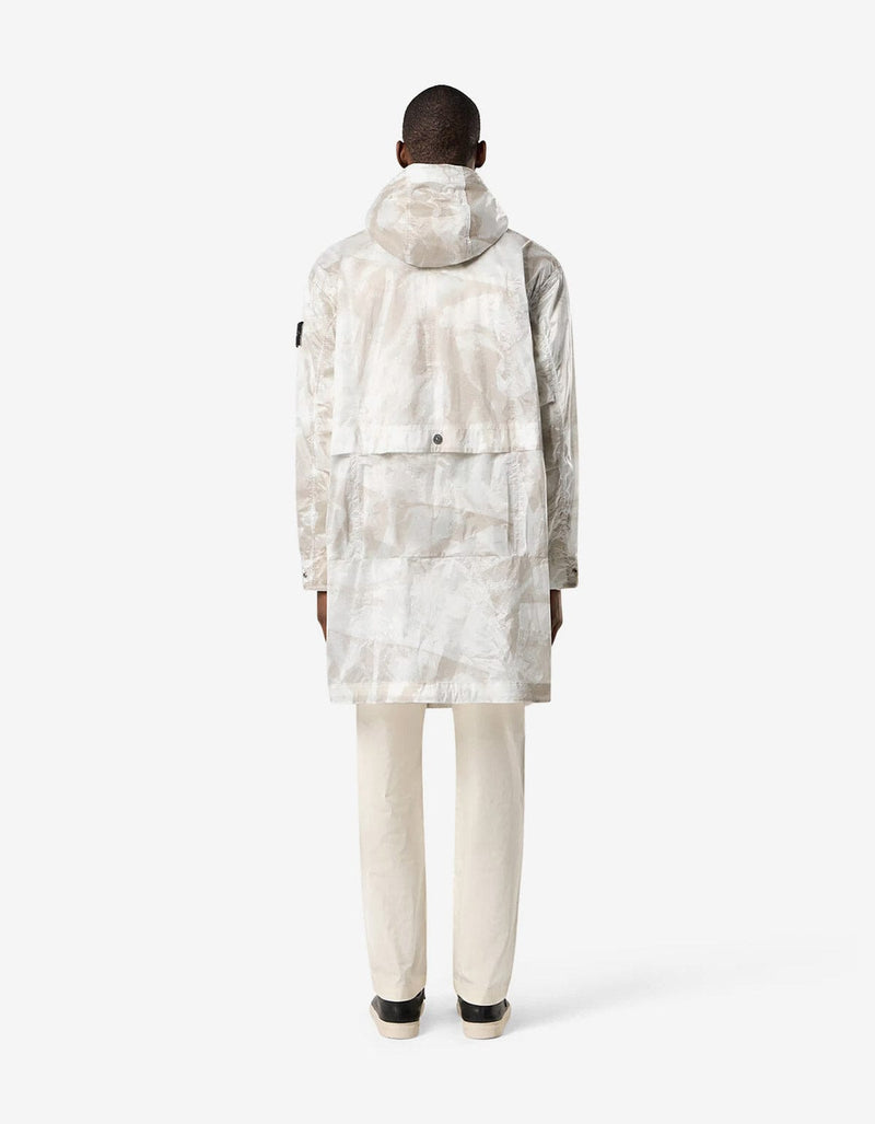 Stone Island Beige UV-Reactive Scan Camo Parka
