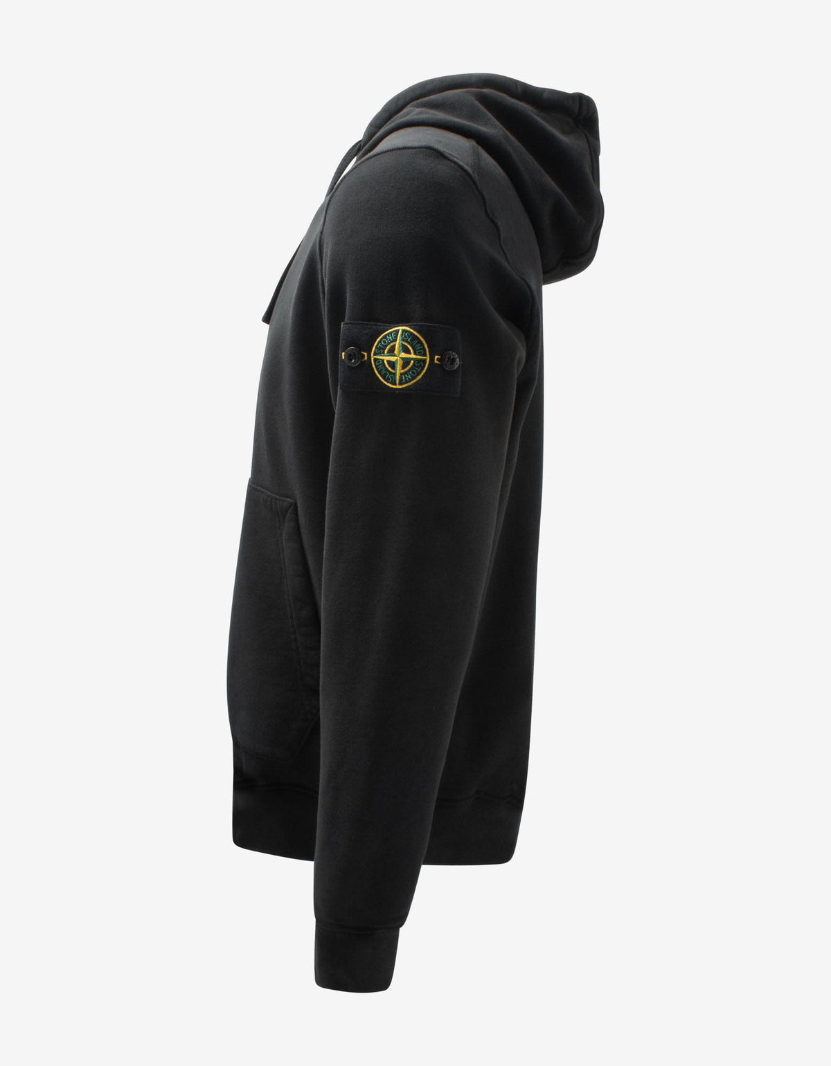 Stone Island Black Compass Badge Hoodie
