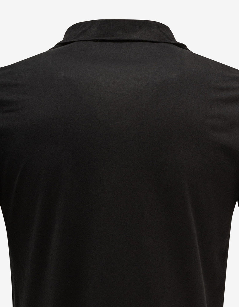 Stone Island Black Compass Logo Polo T-Shirt