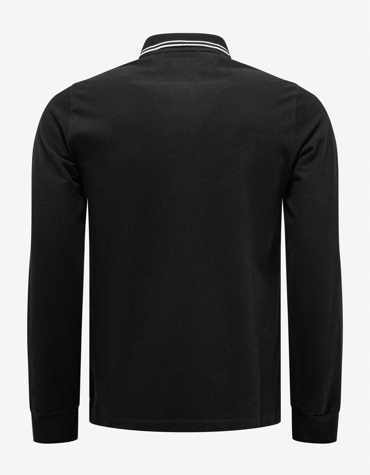 Stone Island Black Compass Patch Long Sleeve Polo T-Shirt