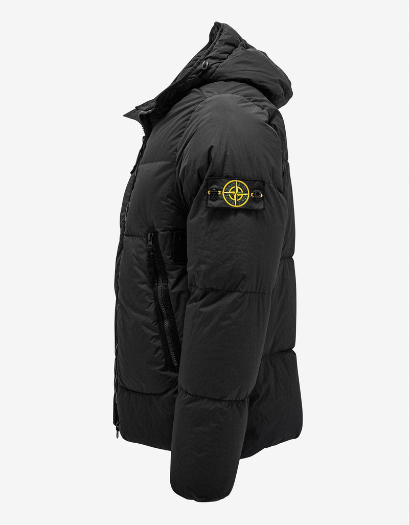 Stone Island Black Crinkle Reps NY Down-TC Jacket