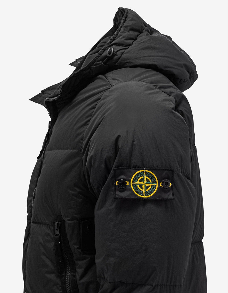Stone Island Black Crinkle Reps NY Down-TC Jacket