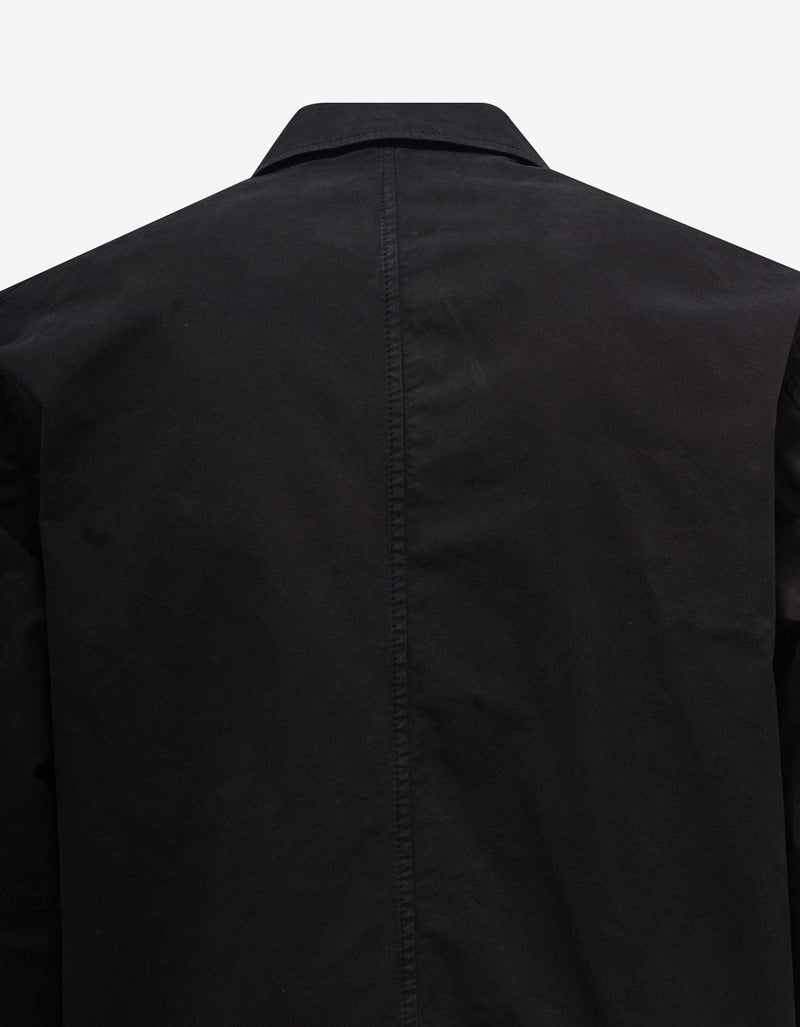 Stone Island Black Garment Dyed Overshirt
