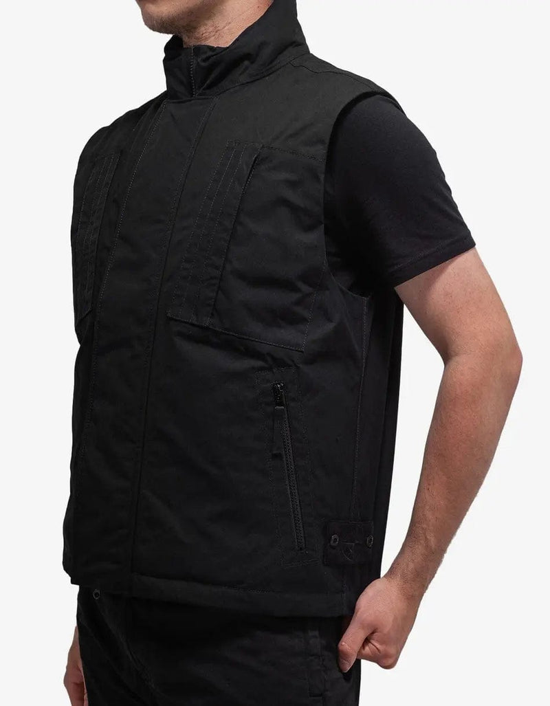 Stone Island Black Ghost Piece O-Ventile Down Gilet
