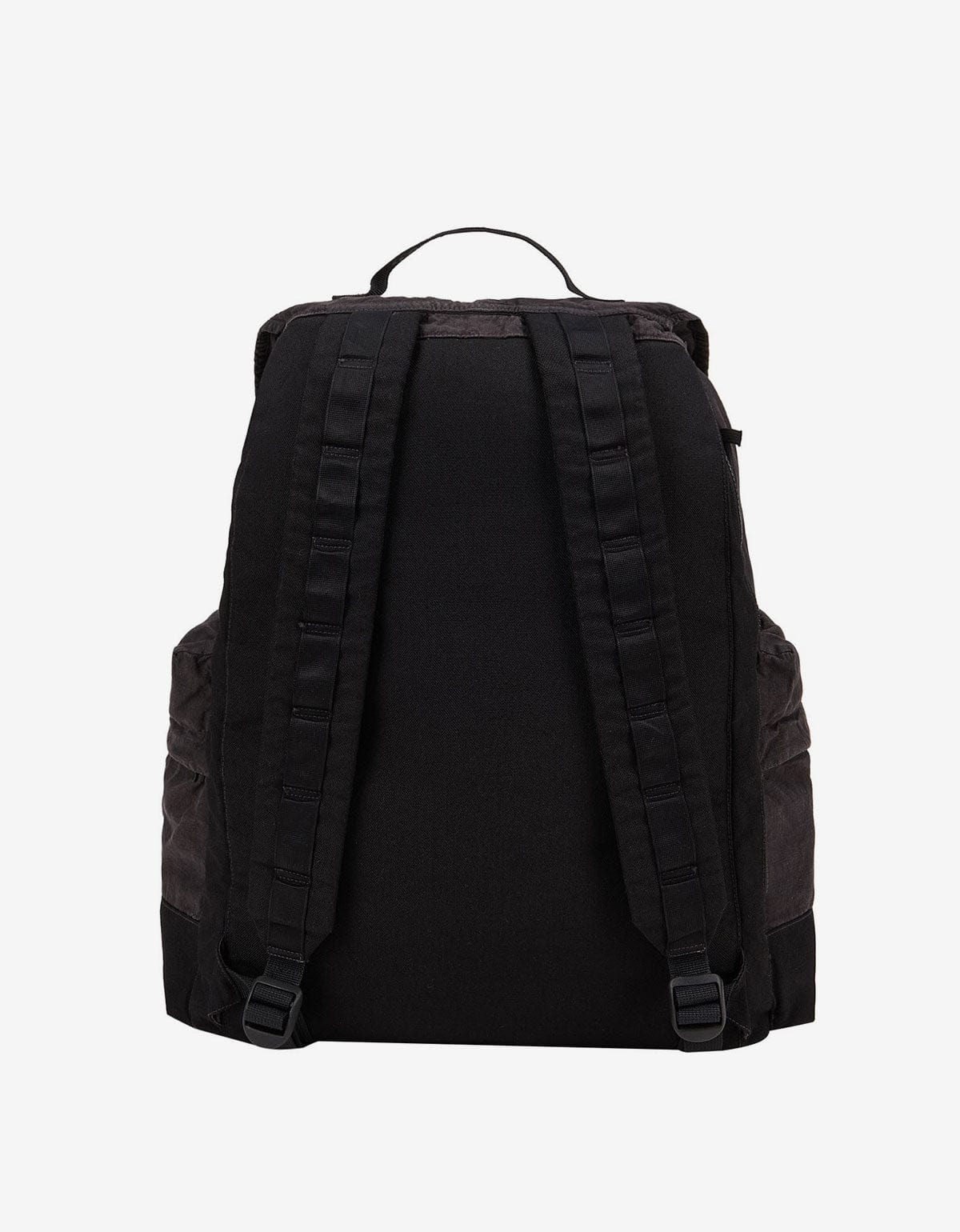 Stone Island Black Lino Nylon Tela-TC Backpack