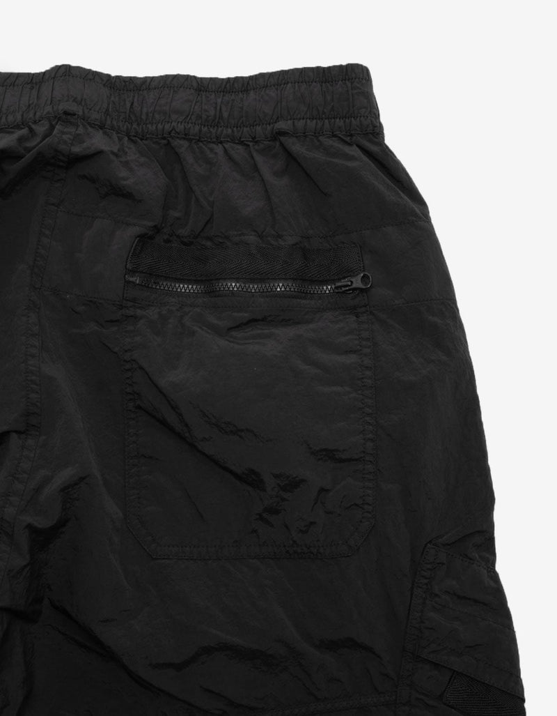 Stone Island Black Nylon Metal Garment Dyed Cargo Trousers