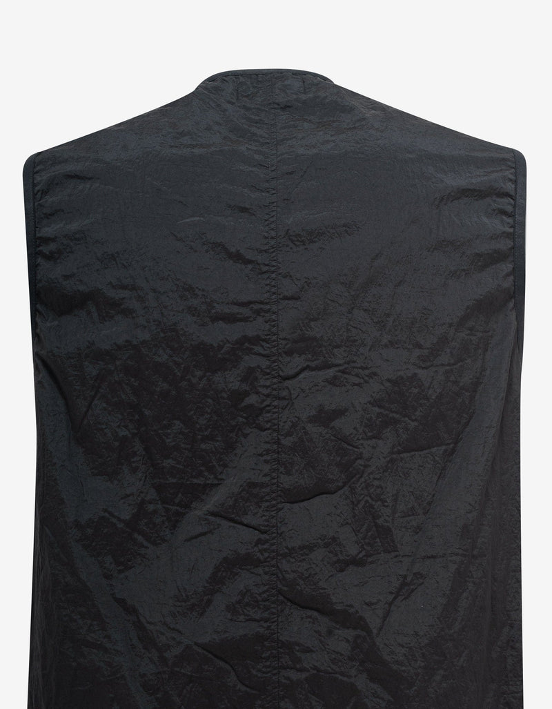 Stone Island Black Nylon Metal Gilet