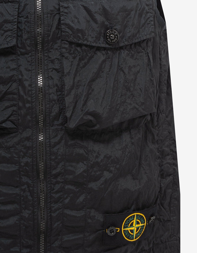 Stone Island Black Nylon Metal Gilet
