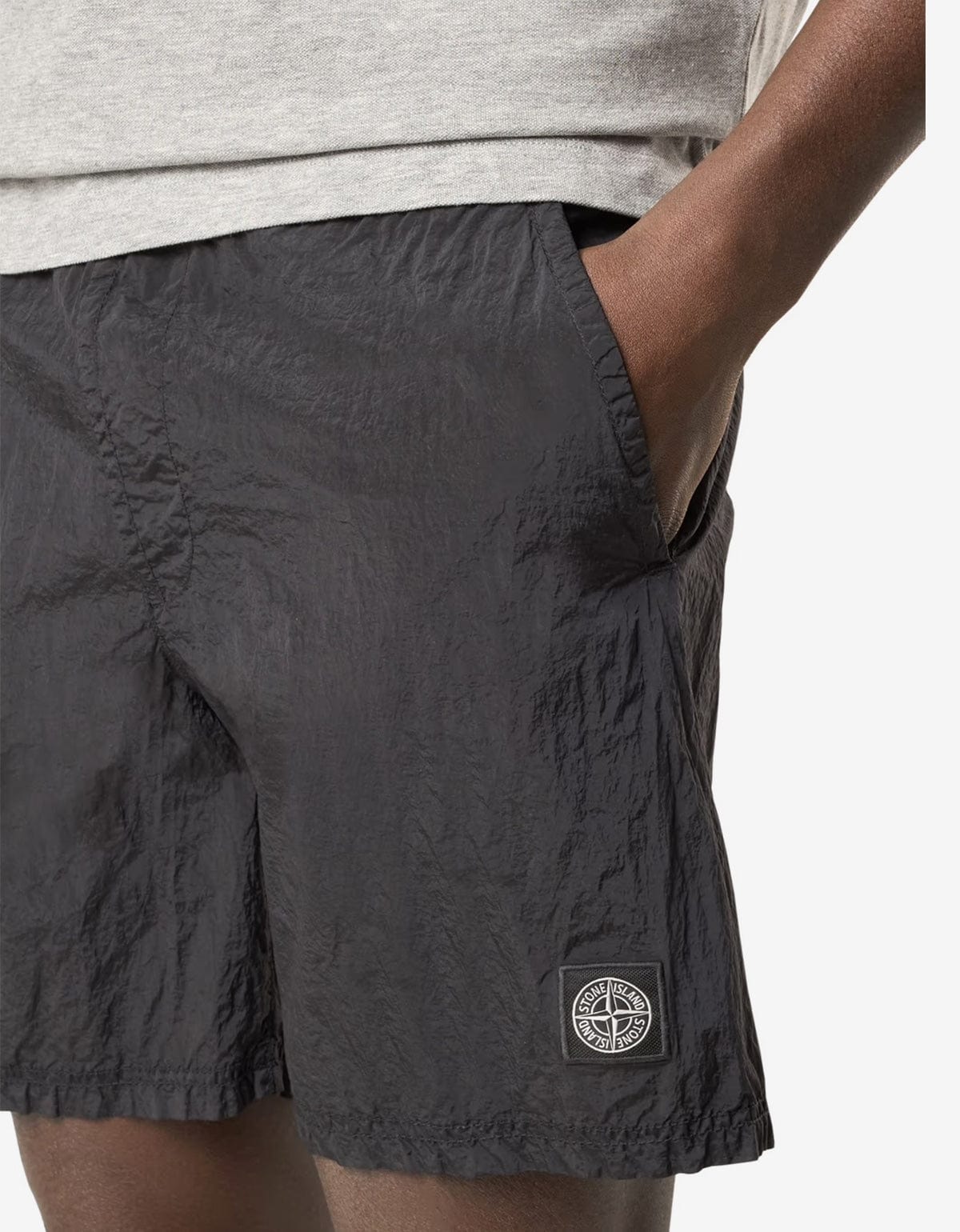 Stone Island Black Nylon Metal Swim Shorts | Technical Swimwear