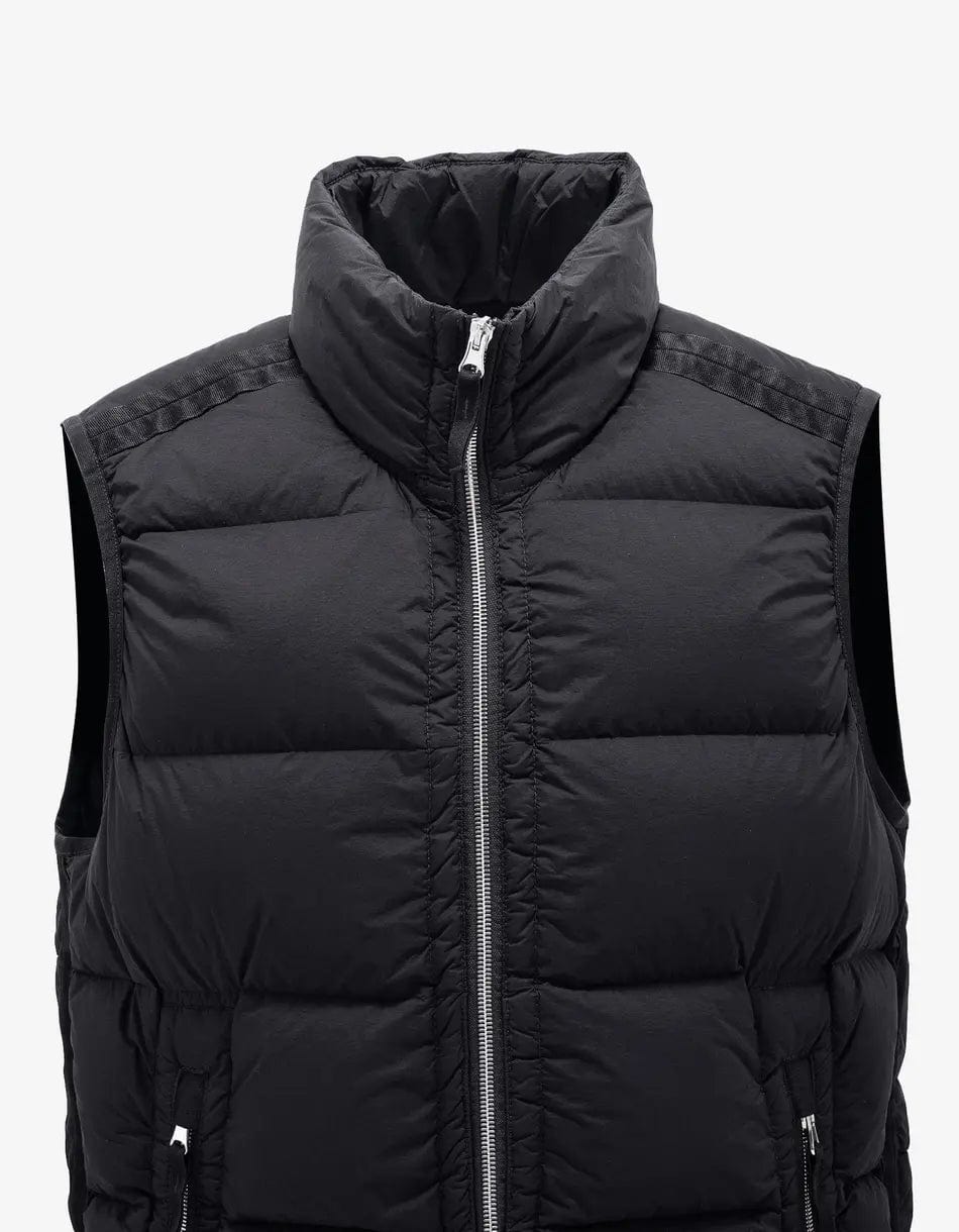 Stone Island Black Seamless Tunnel Nylon Down TC Gilet Zoo Fashions