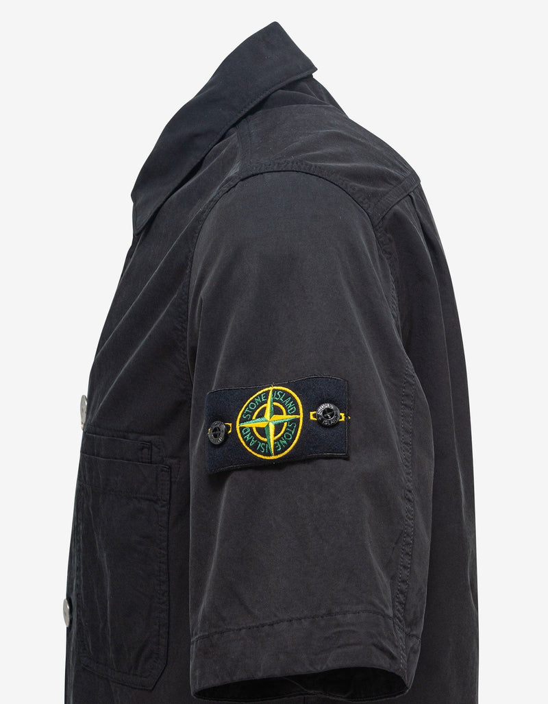 Stone Island Black Short Sleeve Overshirt