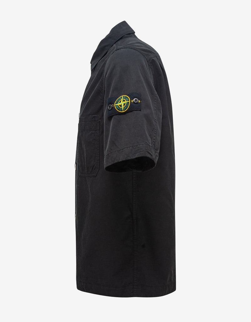 Stone Island Black Short Sleeve Overshirt