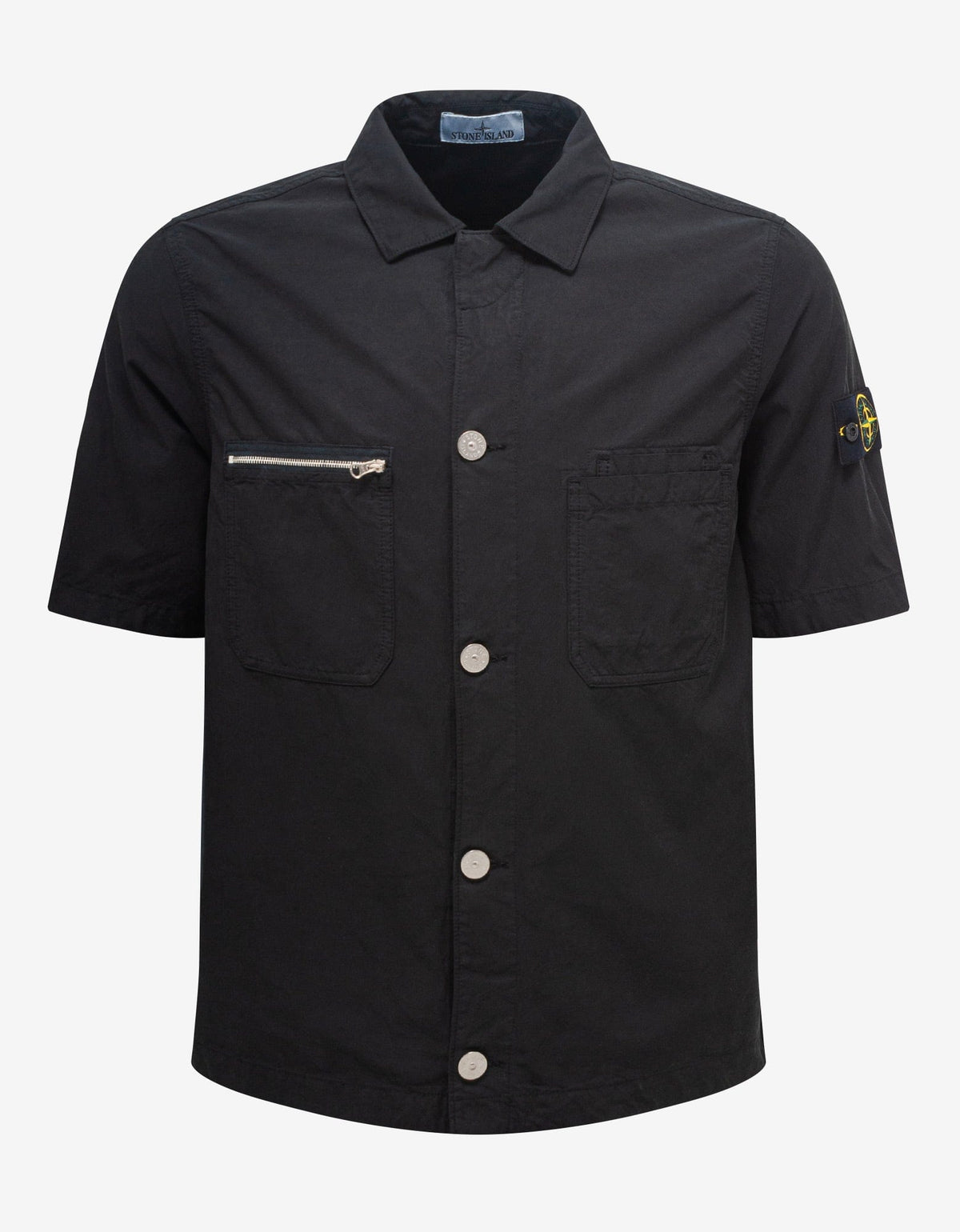 Stone Island Black Short Sleeve Overshirt