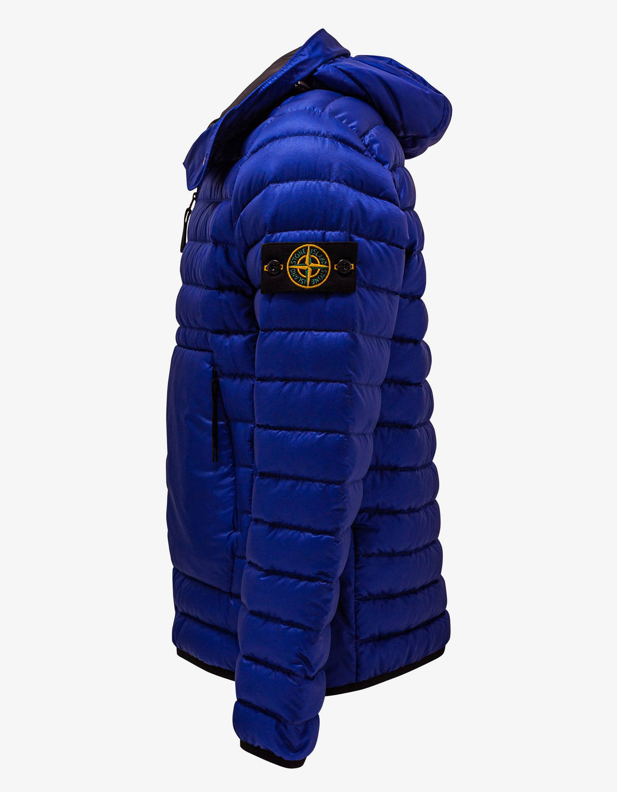 Stone Island Blue Bio-Based Ripstop Nylon Down Jacket