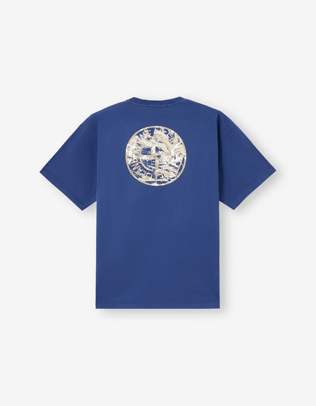 Stone Island Blue Compass Camo Print T-Shirt