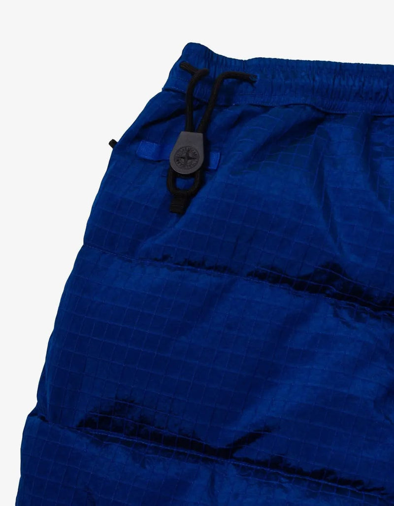 Stone Island Blue Macro Ripstop Down Trousers