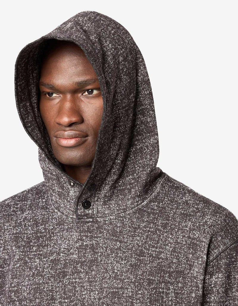 Stone Island Burgundy Melange Print Hoodie