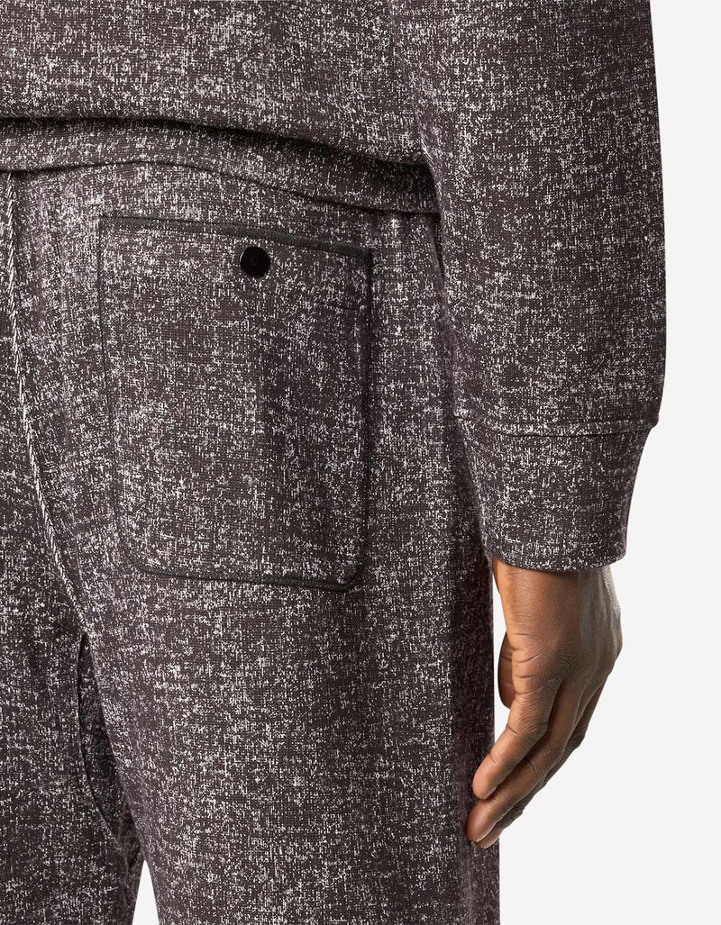 Stone Island Burgundy Melange Print Shorts