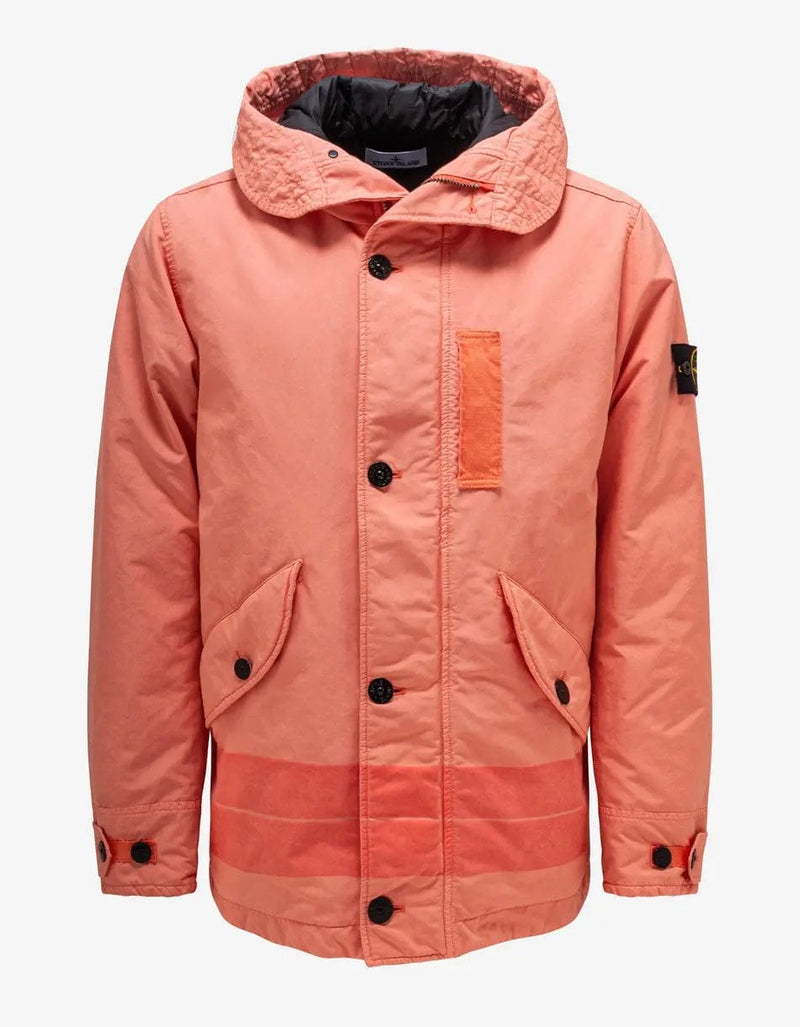 Stone Island David TC Peach Down Parka Jacket Zoo Fashions