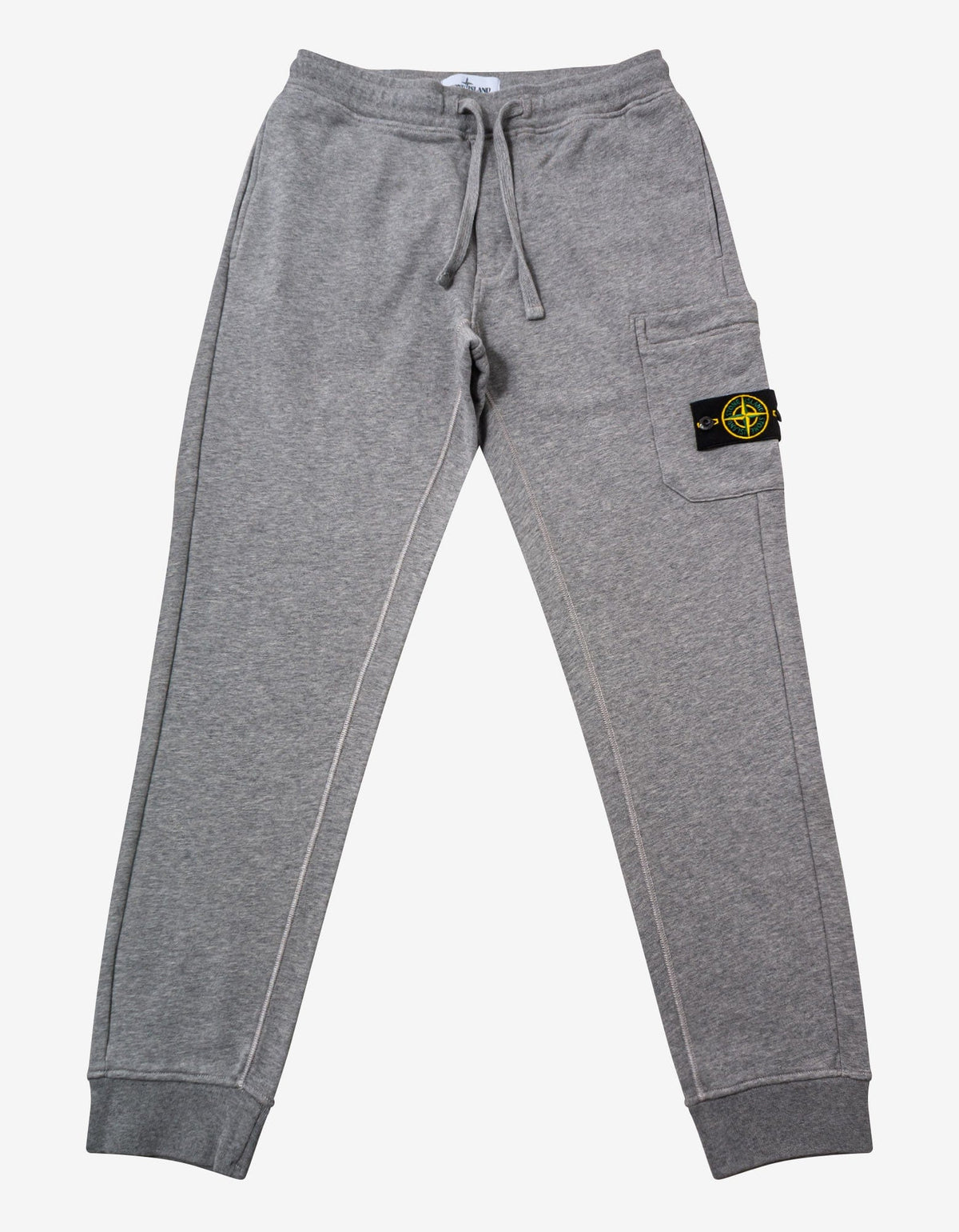 Stone Island Dust Grey Compass Logo Crew Neck Tracksuit