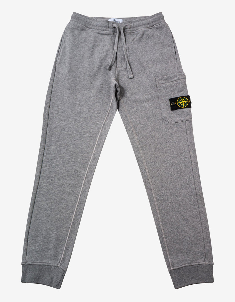 Stone Island Dust Grey Compass Logo Crew Neck Tracksuit