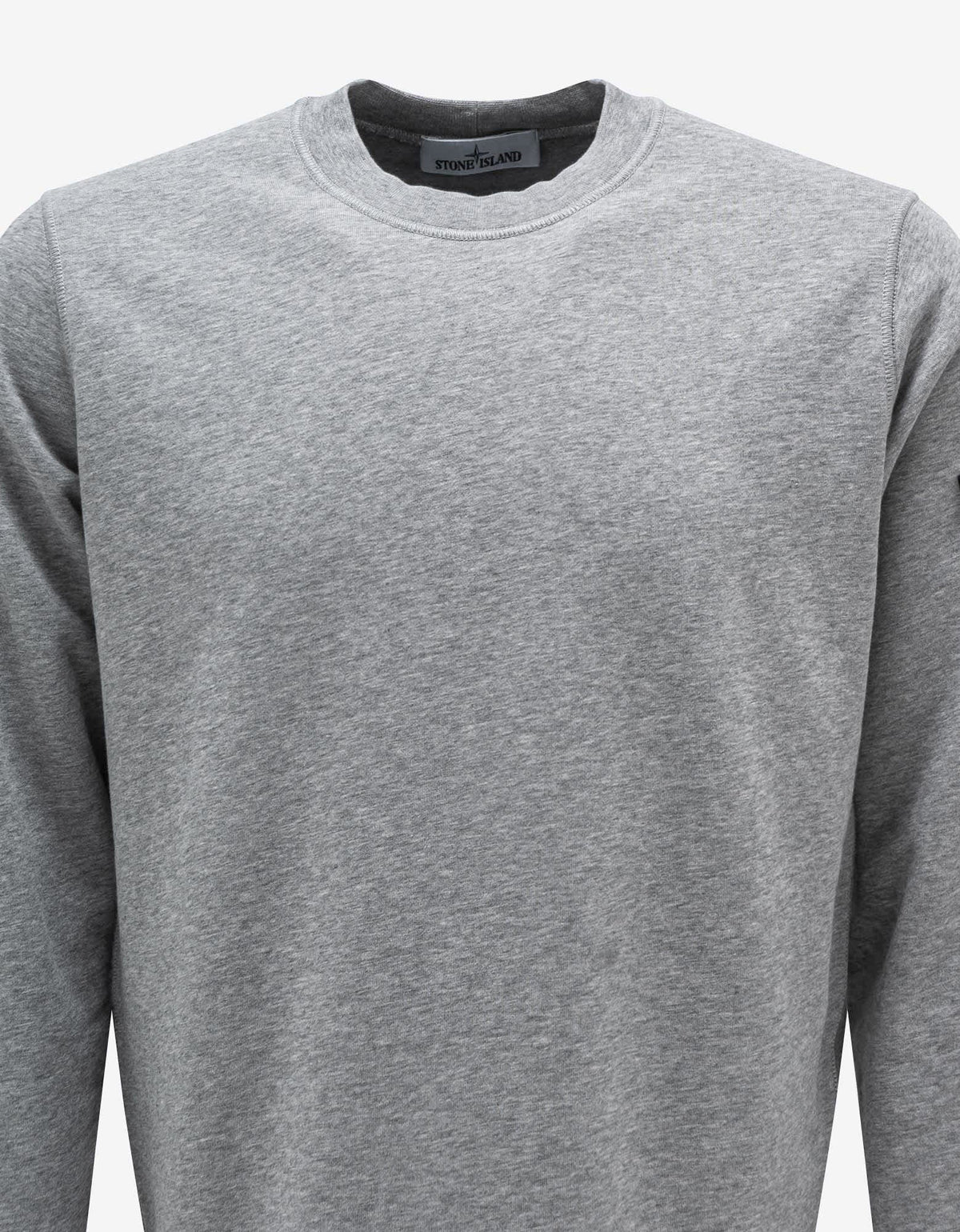 Stone Island Dust Grey Compass Logo Sweatshirt