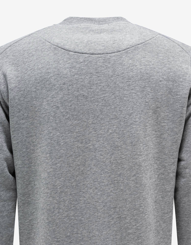 Stone Island Dust Grey Compass Logo Sweatshirt