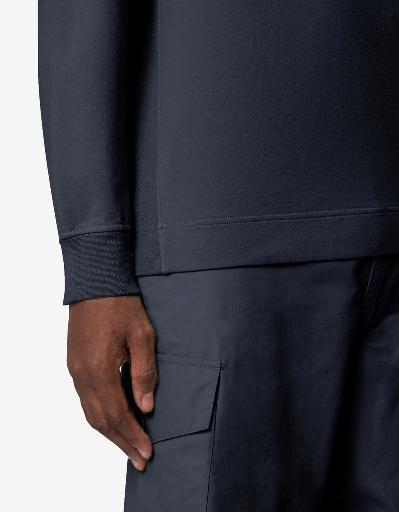 Stone Island Ghost Blue Half-Snap Sweatshirt