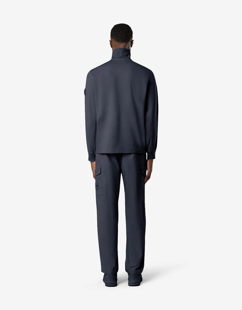 Stone Island Ghost Blue Half-Snap Sweatshirt