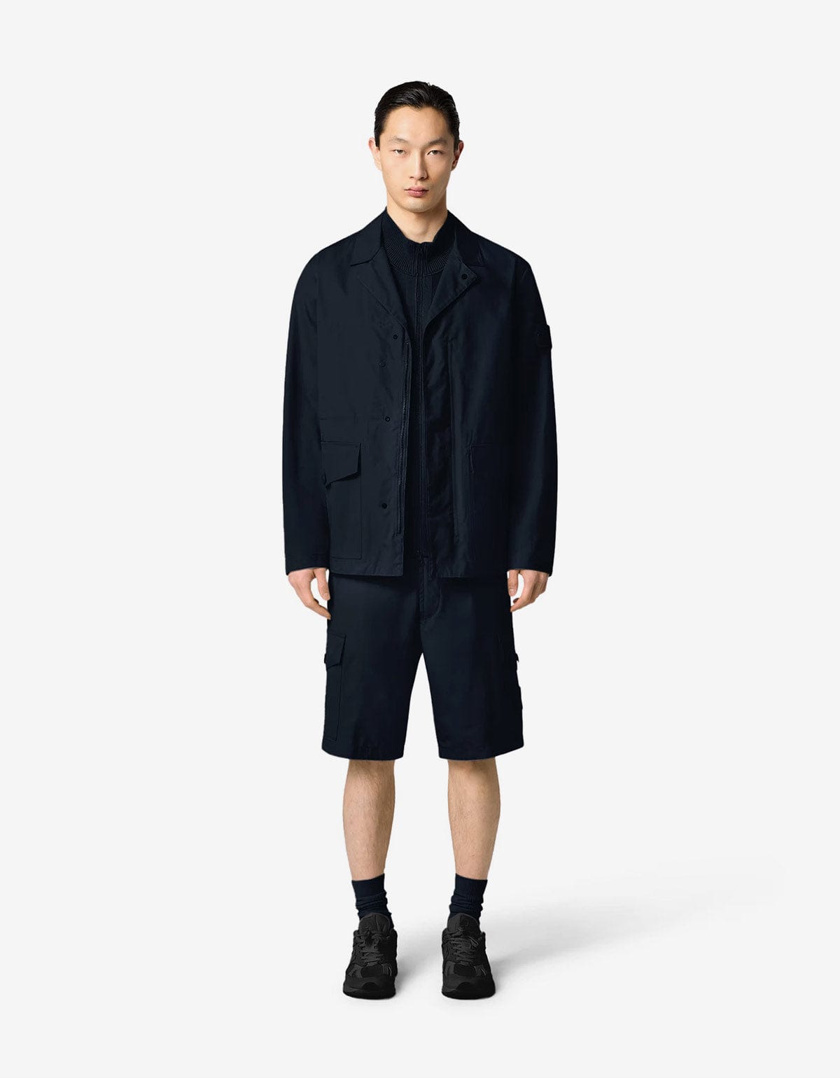Stone Island Ghost Blue Weatherproof Blazer Jacket
