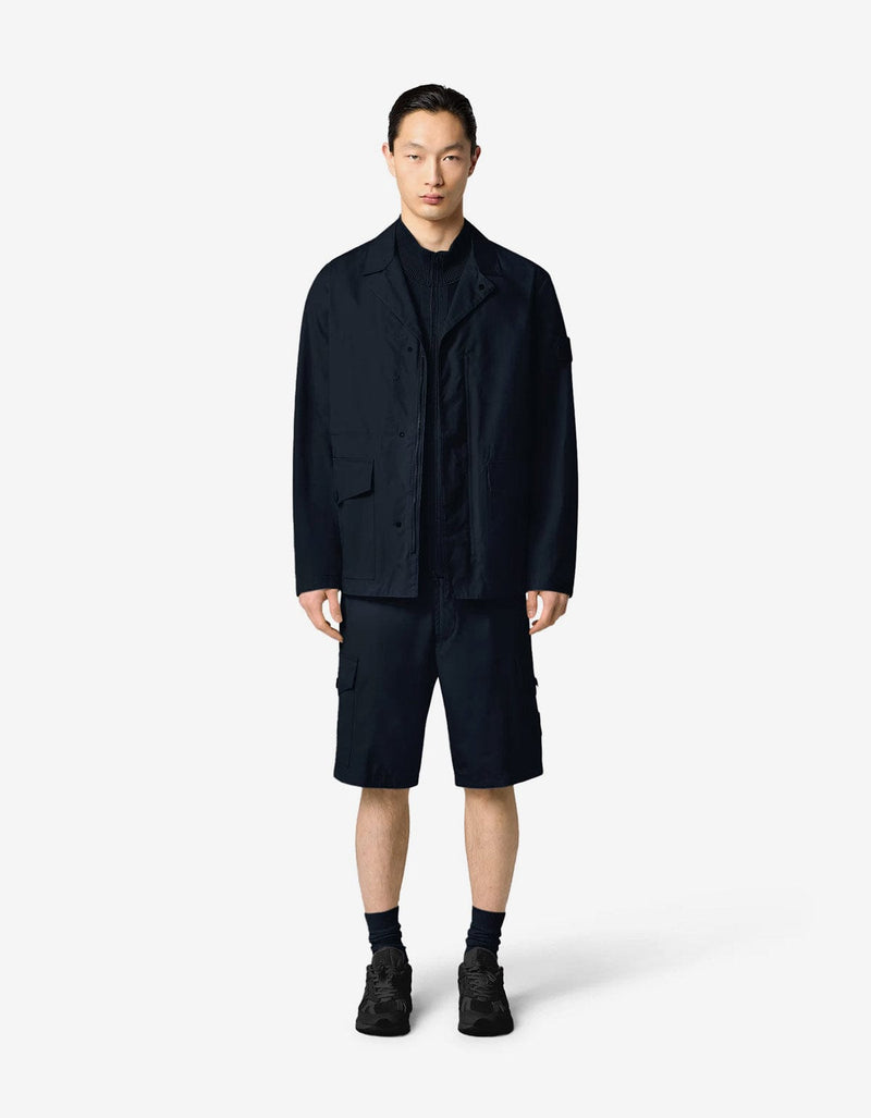 Stone Island Ghost Blue Weatherproof Blazer Jacket
