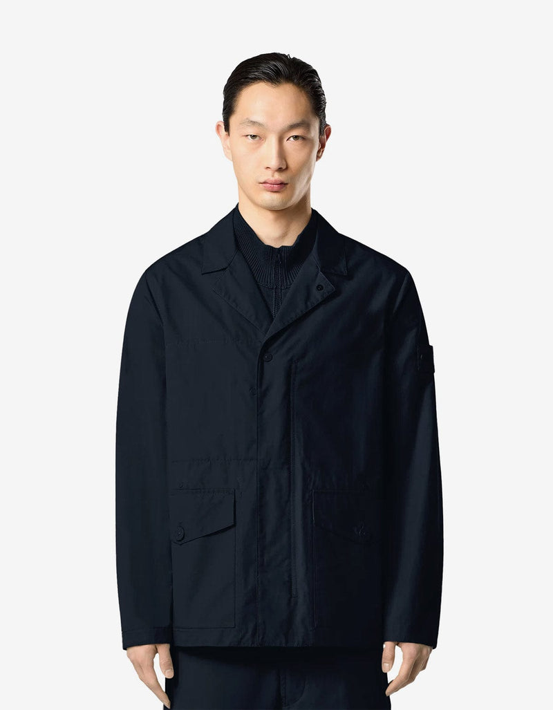 Stone Island Ghost Blue Weatherproof Blazer Jacket