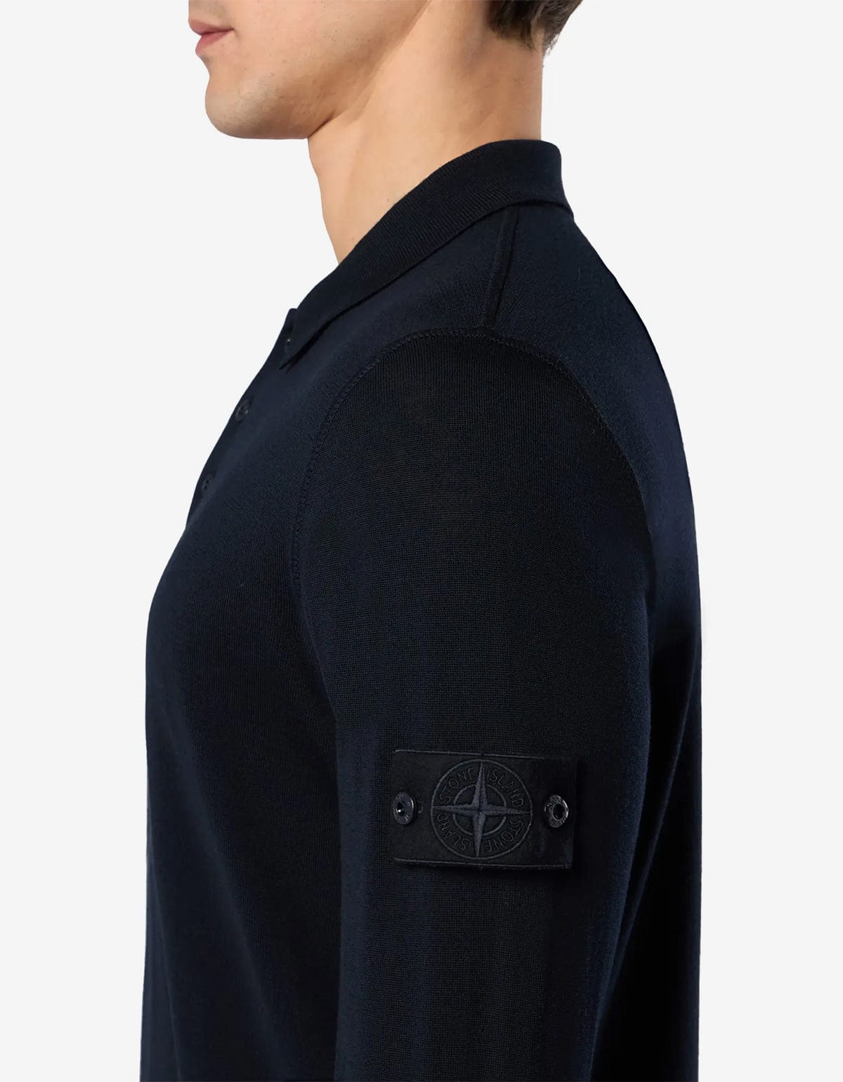 Stone Island Ghost Blue Wool LS Polo Shirt – Zoo Fashions Stone Island Ghost Blue Wool LS Polo Shirt – Zoo Fashions