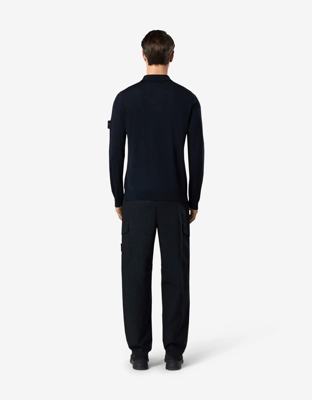 Stone Island Ghost Blue Wool LS Polo Shirt – Zoo Fashions Stone Island Ghost Blue Wool LS Polo Shirt – Zoo Fashions