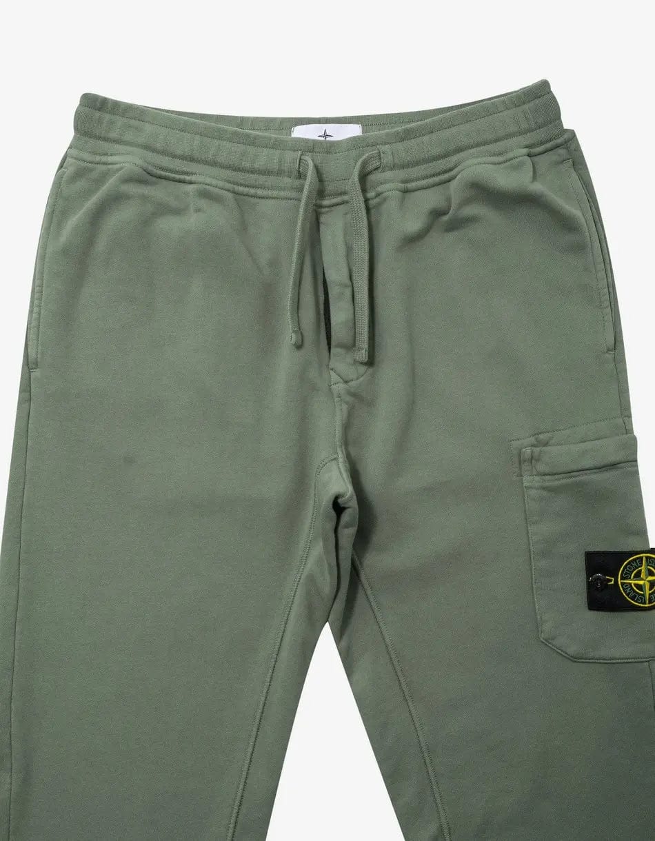 Stone Island Green Cargo Sweat Pants