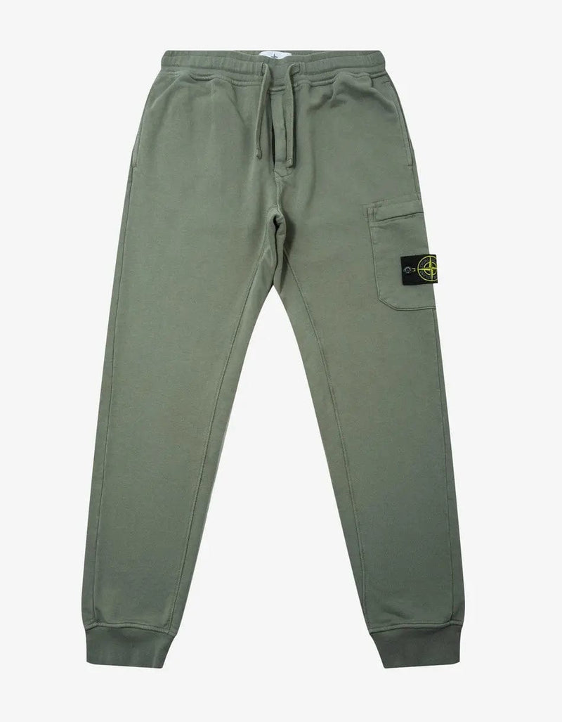 Stone Island Green Cargo Sweat Pants