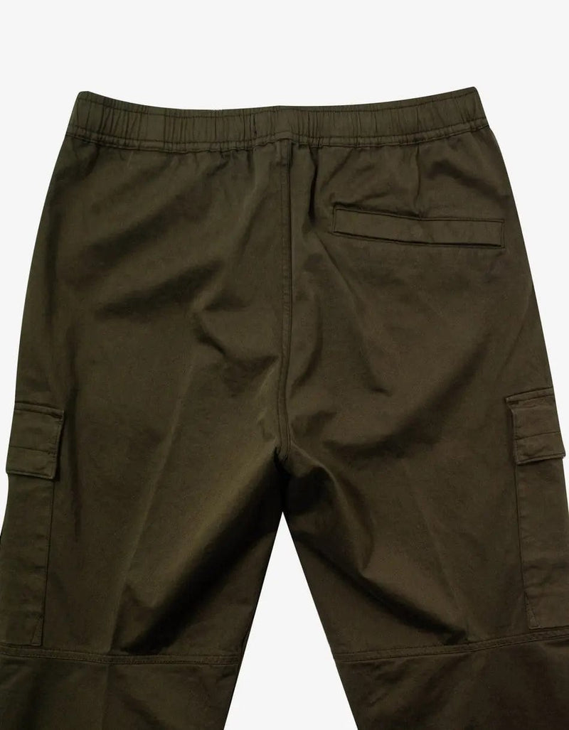 Stone Island Green Garment Dyed Cargo Trousers
