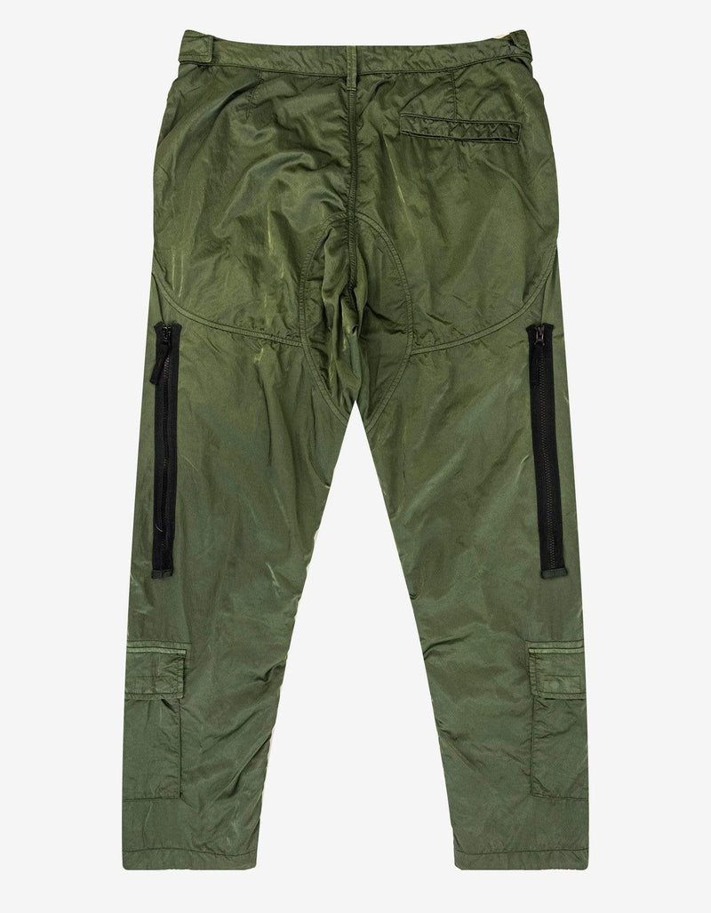 Stone Island Green Nylon Raso-TC Helicopter Pants
