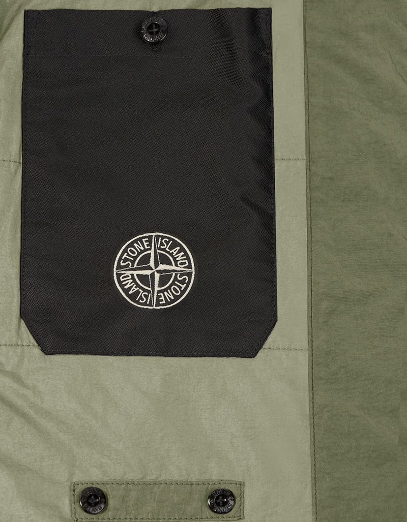Stone Island Green Run-Proof Nylon Mesh-TC Gilet